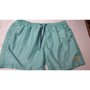 Spicy Tuna Men’s 2XL Mint Green/Blue Swim Trunks Lined Drawstring Beach Shorts